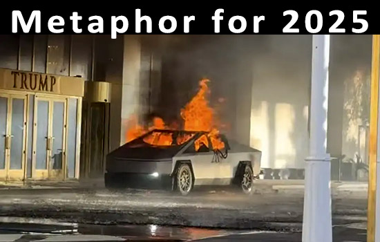 Tesla Cybertruck blew up Jan 1st killing driver and injuring seven others'